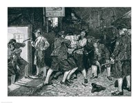 The Press Gang in New York Fine Art Print