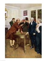 A Committee of Patriots Delivering an Ultimatum to a King's Councillor Fine Art Print