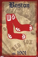 Red Sox - Retro Logo 11 Wall Poster