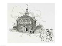Carpenter's Hall, Philadelphia, where the First and Second Continental Congresses held their sessions Fine Art Print