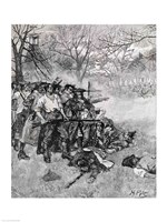 Lexington Green - 'If they want war, it may as well begin here' Fine Art Print