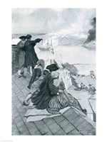 Watching the Fight at Bunker Hill Fine Art Print