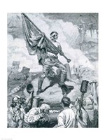 Sergeant Jasper at the Battle of Fort Moultrie Fine Art Print