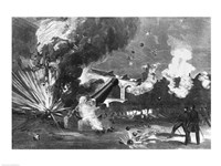 The Interior of Fort Sumter During the Bombardment, 12th April 1861 Fine Art Print