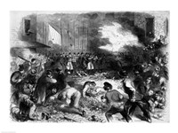 The Sixth Regiment of the Massachusetts Volunteers Firing into the Mob on Pratt Street Fine Art Print