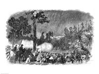 Battle at Corrack's Ford, Between the Troops of General McClellan's Command Fine Art Print