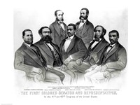 The First Colored Senator and Representatives Fine Art Print