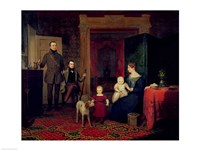 Portrait of the Van Cortland Family, c.1830 Fine Art Print