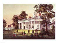 Washington's Home, Mount Vernon, Virginia Fine Art Print