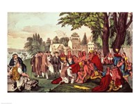 William Penn's Treaty with the Indians Fine Art Print