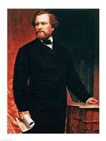 Portrait of Samuel Colt, inventor of the revolver Fine Art Print