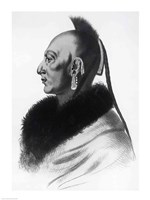 Le Soldat du Chene, an Osage Chief Fine Art Print