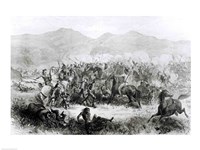 The Indian Battle and Massacre near Fort Philip Kearney Fine Art Print