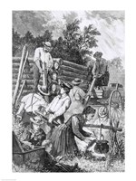 Building the Log-Cabin Fine Art Print