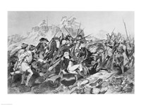 Battle of Saratoga - General Arnold Wounded in the Attack on the Hessian Redoubt Fine Art Print