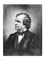 Portrait of Andrew Johnson Fine Art Print