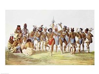 War Dance of the Sauks and Foxes Fine Art Print