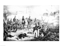 Attack on the City of Mexico Fine Art Print