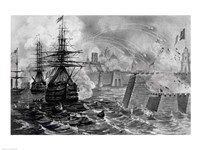 Victorious Bombardment of Vera Cruz by the United Forces of the Army and Navy of the US Fine Art Print