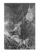 The Centennial Fourth: Illumination of Independence Hall Fine Art Print