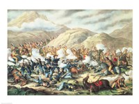 The Battle of Little Big Horn, June 25th 1876 Fine Art Print