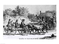 Going to Meeting in 1776 Fine Art Print