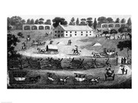 American Friends Going to Meeting in Summer Fine Art Print