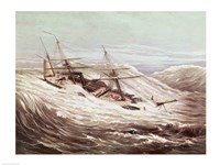 The Mississippi Steam Frigate in a Typhoon - various sizes, FulcrumGallery.com brand