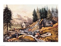 Gold Mining in California Fine Art Print