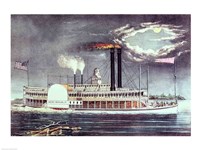 Moonlight on the Mississippi Fine Art Print