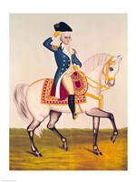 General Washington on a White Charger Fine Art Print