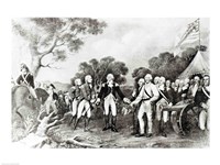 The Surrender of General Burgoyne Saratoga, New York, 17th October 1777 Fine Art Print