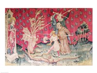 The Dragon Fighting with the Servants of God Fine Art Print