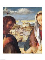 Madonna and Child with St.John the Baptist and a Saint Fine Art Print