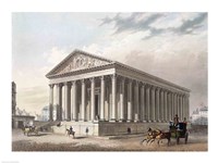 Exterior view of the Madeleine, Paris Fine Art Print