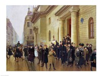 Leaving the Lycee Condorcet, 1903 Fine Art Print