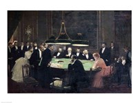 The Gaming Room at the Casino, 1889 Fine Art Print