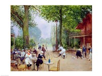 The Chalet du Cycle in the Bois de Boulogne, c.1900 Fine Art Print