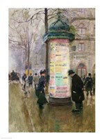 The Colonne Morris by Jean Beraud - various sizes, FulcrumGallery.com brand