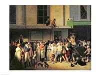The Entrance to the Theatre de l'Ambigu-Comique by Louis-Leopold Boilly - various sizes, FulcrumGallery.com brand