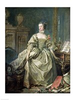 Madame de Pompadour by Francois Boucher - various sizes
