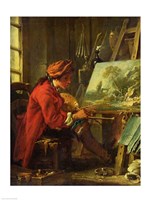 The Painter in his Studio Fine Art Print