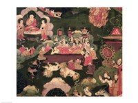 Parinirvana, from 'The Life of Buddha Sakyamuni' Fine Art Print