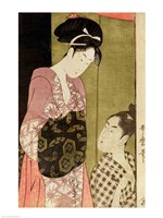 A Man Painting a Woman Fine Art Print