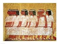 Cortege pulling the King's catafalque Fine Art Print