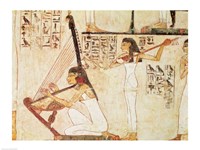 Two Musicians, from the Tomb of Rekhmire Fine Art Print