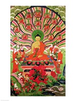 Scenes from the life of Buddha Fine Art Print