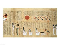Mythological papyrus of Imenemsaouf Fine Art Print