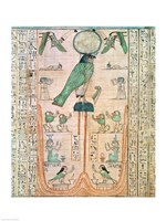 Adoration of the Rising Sun in the Form of the Falcon Re-Horakhty Framed Print