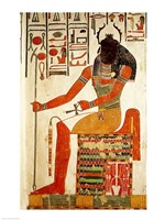 The god, Khepri Fine Art Print